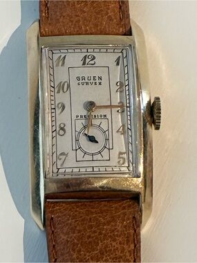 Gruen Curvex Precision 14k Gold Dress Watch